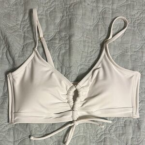 White Cut Out Bikini Top